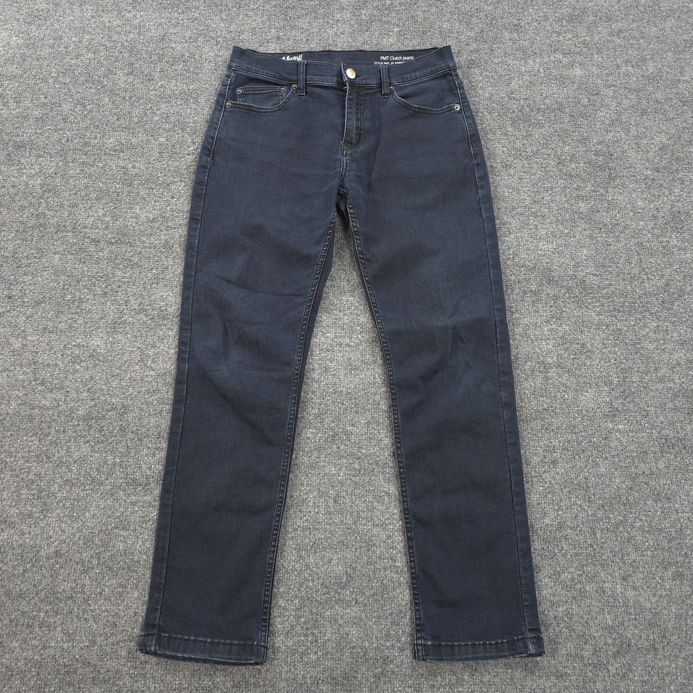 Mugsy Jeans Mens 30x30 Dark Blue PMT Clutch Slim Straight Stretch Denim Casual